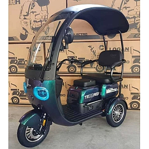 Електричний трицикл Corso «Terra» TR-908121 (1) +1 ЯЩИК АКУМ., двигун 800W, акумулятор 72V/20Ah, колеса 300-10, в коробці