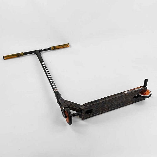 Самокат трюковий 65640 Best Scooter (4) "CRASH" HIC-система, ПЕГИ, алюмінієвий диск і дека, колеса 110 мм PU, ширина керма - 57 см, в коробці