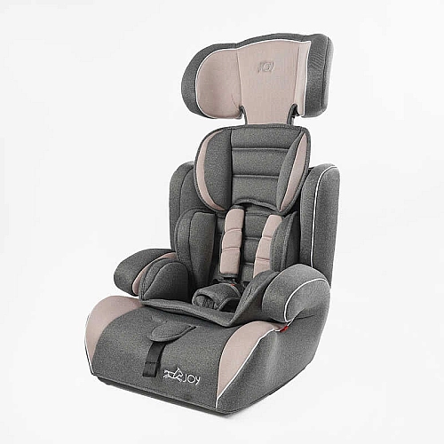 Автокресло 8690-15 (4) "JOY" универсальное, с бустером, группа 1/2/3, вес ребенка от 9-36 кг, в пакете