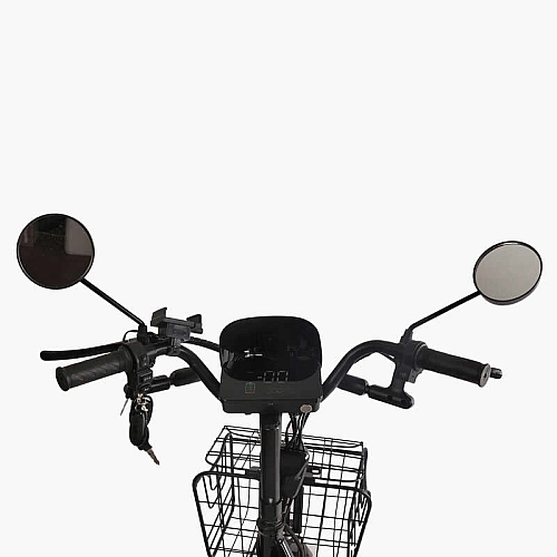 Електровелосипед Corso «Shadow» 22" дюймів SH-8036-9 / C-31 !!!!! (1) ЗЕЛЕНИЙ, рама сталева, двигун 500W, акум. 48V20AH, корзина, покришки 22*1.95