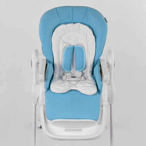 Стільчик для годування Toti W-48406 (1) м'який PU, м'який вкладиш, 4 колеса, знімний столик