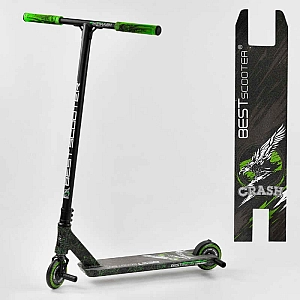 Самокат трюковий 41747 Best Scooter (4) "CRASH" HIC-система, ПЕГІ, алюмінієвий диск і дека, колеса 110 мм PU, ширина керма - 57 см, в коробці