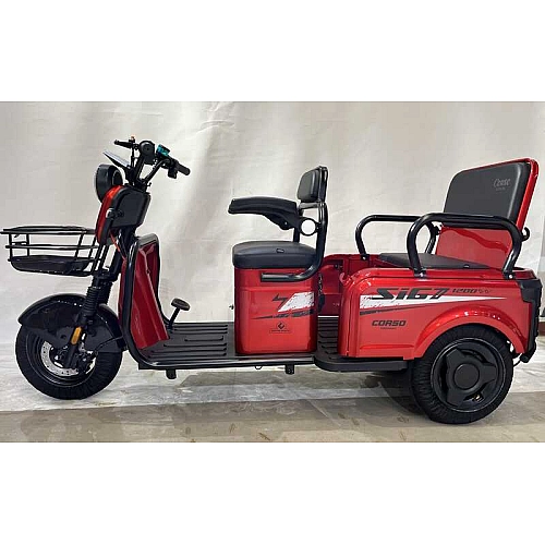 Электрический трицикл Corso SIG-7 SG-447084 двигатель 1200W, аккумулятор 72V/23Ah, колеса 300-10