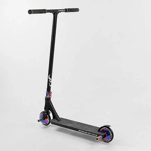 Самокат трюковий 97683 Best Scooter (4) "SIMBIOTE" HIC-система, ПЕГИ, алюмінієвий диск і дека, колеса 120 мм PU, ширина керма - 57 см, в коробці