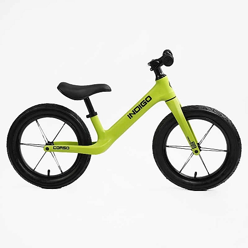 Велобіг Corso Indigo 14" D-2215-45 нейлонова рама, нейлонова вилка, надувні колеса 14", в коробці