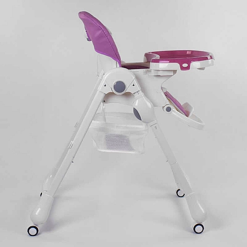 Стільчик для годування Toti W-62005 (1) м'який PU, м'який вкладиш, 4 колеса, знімний столик