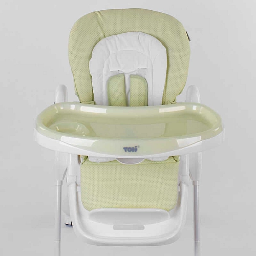 Стільчик для годування Toti W-56077 (1) м'який PU, м'який вкладиш, 4 колеса, знімний столик
