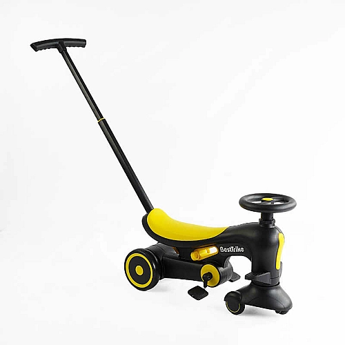 Велосипед-толокар BST-7702 Best Trike (1) матеріал рами нейлон, колеса PU, батьківська ручка