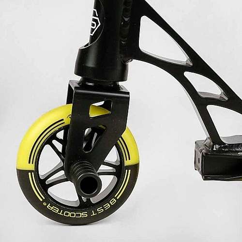 Самокат трюковий RC-22211 Best Scooter (4) Reactor HIC-система, ПЕГИ, алюмінієвий диск та дека, колеса PU, d=110 мм, ширина керма 55 см