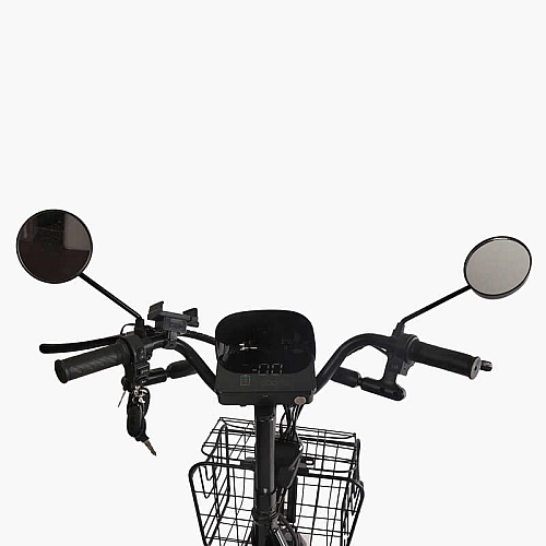 Електровелосипед Corso «Shadow» 22" дюймів SH-9038-7 / 9083-7 / C-31 !!!!! (1) рама сталева, двигун 500W, акум. 48V20AH, корзина, покришки 22*1.95