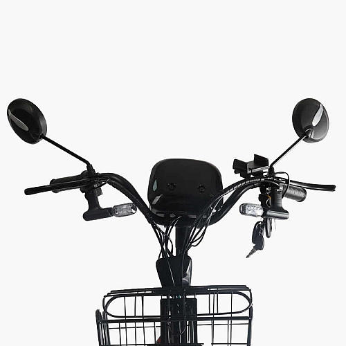 Електровелосипед Corso «Shadow» 22" дюймів SH-9038-7 / 9083-7 / C-31 !!!!! (1) рама сталева, двигун 500W, акум. 48V20AH, корзина, покришки 22*1.95