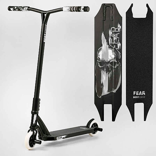 Самокат трюковий Best Scooter FEAR МТ-30377, SCS-система, ПЕГИ, алюминиевый диск и дека