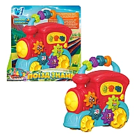 Гра "Поїзд знань" 49454 WToys, Українське озвучення,  намистини, ноти, казки, слова, цифри, пісні,  цікаві факти, підсвічування,  в коробці