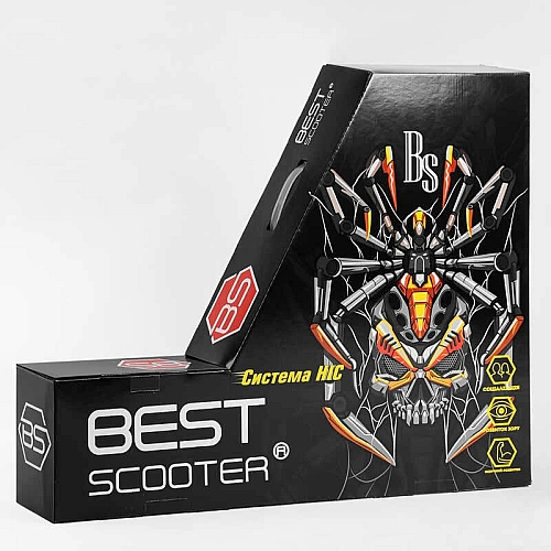 Самокат трюковий 53442 Best Scooter (4) HIC-система, ПЕГИ, алюмінієвий диск та дека, АНОДОВАНЕ ФАРБУВАННЯ, колеса PU, d = 110мм, ширина керма - 60 см