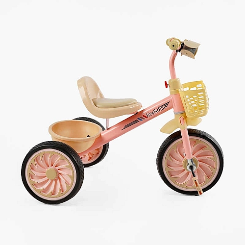 Велосипед 3-х колісний BS-34944 "Best Trike" (1) колеса EVA переднє 12’’, заднє 10’’, сталева рама, УКР. ОЗВУЧУВАННЯ, світло, 2 кошики
