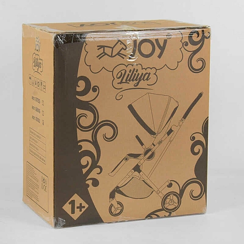 Візок прогулянковий дитячий "JOY" Liliya 66916 колір СИНІЙ, футкавер