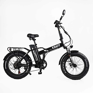 Електровелосипед Corso «Kraft» 20" дюймів KR-42117 (1) рама сталева, двигун 500W, акум. 48V15Ah, Shimano 7 швидкостей, зібраний на 75, у коробці
