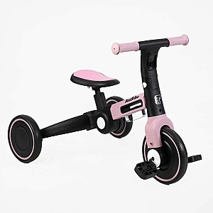 Велосипед 3-х колісний BS-11402 "Best Trike" (1) колеса EVA переднє 8’’, заднє 6’’, нейлонова рама, трансформується у велобіг, підсвічування