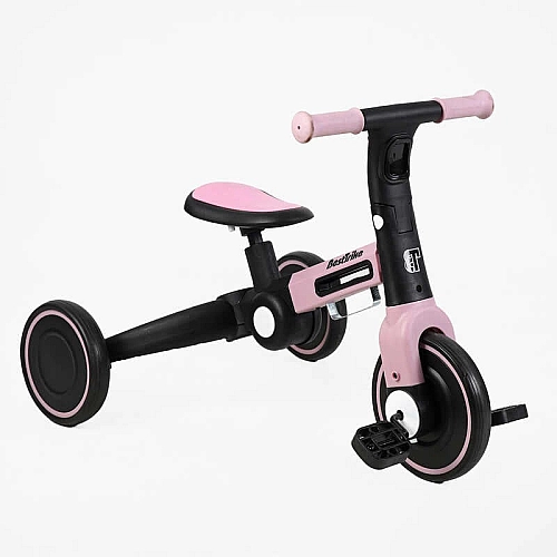 Велосипед 3-х колісний BS-11402 "Best Trike" (1) колеса EVA переднє 8’’, заднє 6’’, нейлонова рама, трансформується у велобіг, підсвічування