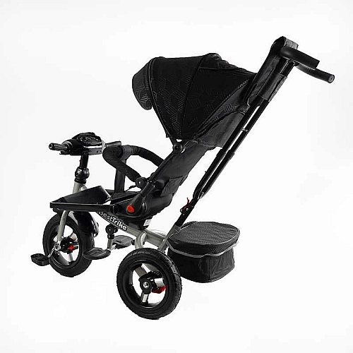 Велосипед 6088 F – 695-12 Best Trike ПОВОРОТНЕ СИДІННЯ, СКЛАДНЕ КЕРМО, ФАРА МУЗИЧНА З USB,Bluetooth НАДУВНІ КОЛЕСА, ПУЛЬТ ВКЛЮЧЕННЯ СВІТЛА І ЗВУКУ