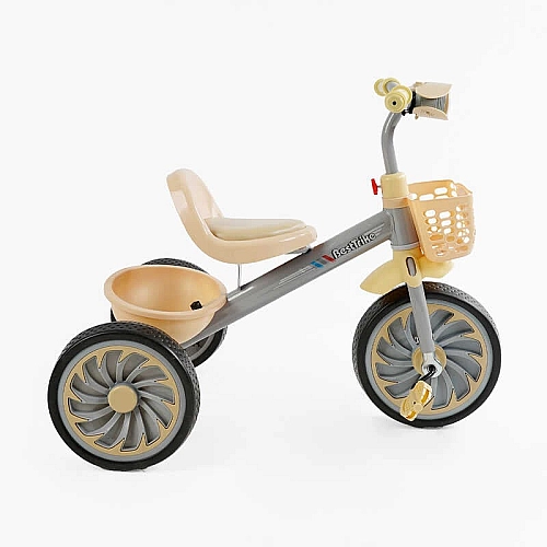 Велосипед 3-х колісний BS-35761 "Best Trike" (1) колеса EVA переднє 12’’, заднє 10’’, сталева рама, УКР. ОЗВУЧУВАННЯ, світло, 2 кошики