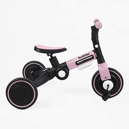 Велосипед 3-х колісний BS-11402 "Best Trike" (1) колеса EVA переднє 8’’, заднє 6’’, нейлонова рама, трансформується у велобіг, підсвічування