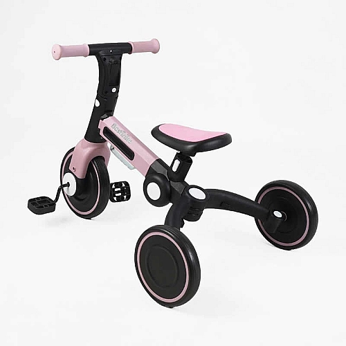 Велосипед 3-х колісний BS-11402 "Best Trike" (1) колеса EVA переднє 8’’, заднє 6’’, нейлонова рама, трансформується у велобіг, підсвічування