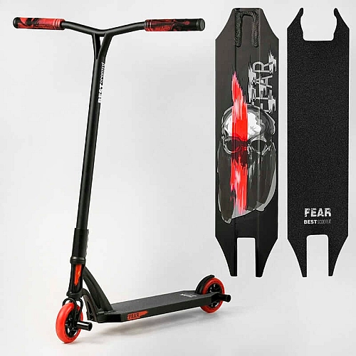 Самокат трюковый Best Scooter FEAR МТ-50599, SCS-система, ПЭГИ, алюминиевые диски и дека