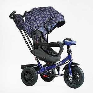 Дитячий триколісний велосипед BestTrike Perfetto 8066/208-23 з поворотним сидінням, гумові надувні колеса, фара, музика, USB, Bluetooth