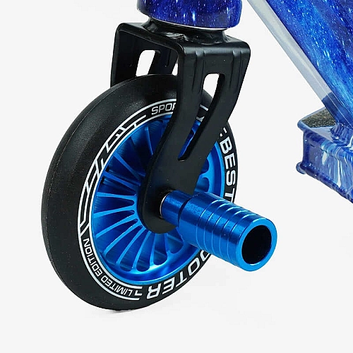 Самокат трюковий Best Scooter BS-99588 (4) HIC-система, ПЕГИ, алюмінієвий диск та дека з ПРИНТОМ, колеса PU, d = 110мм, ширина керма - 60 см, в коробці