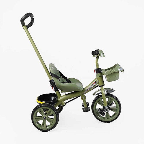 Велосипед 3-х колісний BS-70240 "Best Trike" (1) колеса EVA переднє 10’’, заднє 8’’, сталева рама, УКР. ОЗВУЧУВАННЯ, батьківська ручка