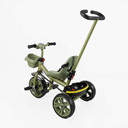 Велосипед 3-х колісний BS-70240 "Best Trike" (1) колеса EVA переднє 10’’, заднє 8’’, сталева рама, УКР. ОЗВУЧУВАННЯ, батьківська ручка