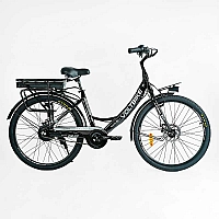 Електровелосипед Corso «Volt Bike» 26" дюймів TB-26033 (1) БЕЗ КОШИКА, рама сталева, одношвидкісний, зібраний на 75, у коробці