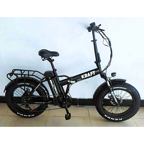 Електровелосипед Corso «Kraft» 20" дюймів KR-71888 (1) рама сталева, двигун 500W, акум. 48V13Ah, Shimano 7 швидкостей, зібраний на 75, у коробці