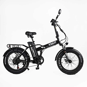 Електровелосипед Corso «Kraft» 20" дюймів KR-42117 (1) рама сталева, двигун 500W, акум. 48V15Ah, Shimano 7 швидкостей, зібраний на 75, у коробці