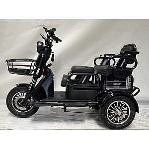 Електричний трицикл Corso «PROTEX» PRX-965411 (1) + 1 ЯЩИК АКУМ двигун 1000W, акумулятор графеновий 72V/23Ah, колеса 300-10, в коробці