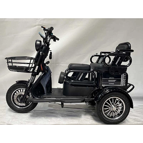 Електричний трицикл Corso «PROTEX» PRX-965411 (1) + 1 ЯЩИК АКУМ двигун 1000W, акумулятор графеновий 72V/23Ah, колеса 300-10, в коробці