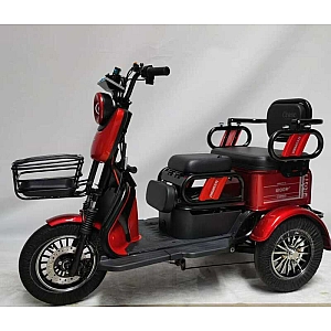 Электрический трицикл Corso «PROTEX» PR-377405 (1) + 1 ЯЩИК АККУМ, двигатель 1200W, аккумулятор графеновый 72V/23Ah, колёса 300-10, в коробке