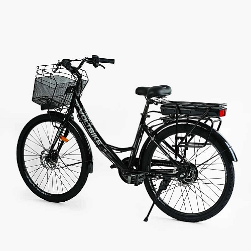 Електровелосипед Corso «Volt Bike» 26" дюймів TB-26033 (1) БЕЗ КОШИКА, рама сталева, одношвидкісний, зібраний на 75, у коробці