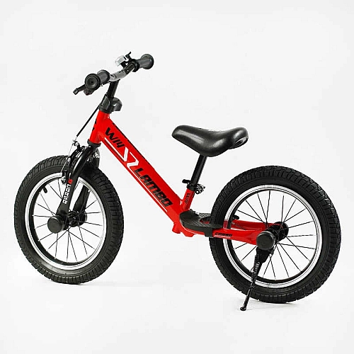 Велобіг "CORSO LAMBO" LB-14811 (1) сталева рама, ручне гальмо, колеса надувні резинові 14’’, алюмінієві обода, підставка для ніг, підніжка, дзвоник