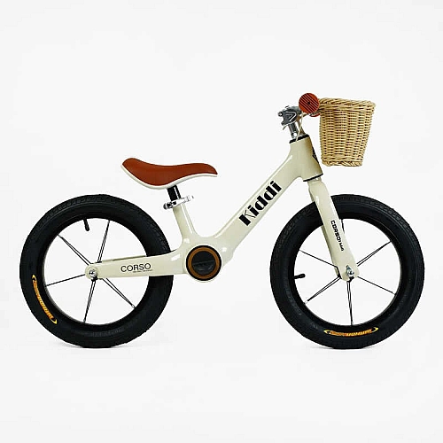 Велобіг "CORSO KIDDI" LT-14104 (1) магнієва рама, колеса надувні резинові 14’’, алюмінієві обода, підставка для ніг, корзинка