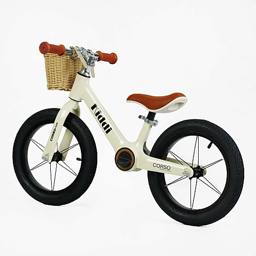 Велобіг "CORSO KIDDI" LT-14104 (1) магнієва рама, колеса надувні резинові 14’’, алюмінієві обода, підставка для ніг, корзинка