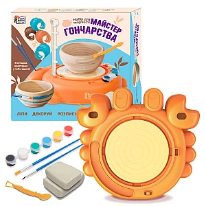 Майстер гончарства 86249 (6/2) 4FUN Game Club, автоматичний гончарний круг, глина, фарби, пензлики, інструменти