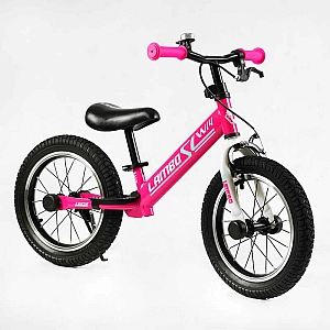 Велобіг "CORSO LAMBO" LB-14962 (1) сталева рама, ручне гальмо, колеса надувні резинові 14’’, алюмінієві обода, підставка для ніг, підніжка, дзвоник