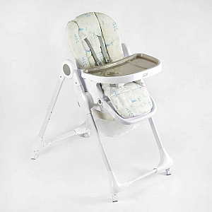 Стільчик для годування Joy K-11058 (1) мягкий чохол ПВХ, 4 колеса, з’ємний столик, кошик
