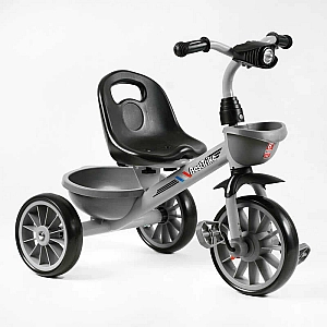 Велосипед 3-х колісний BS-18125 "Best Trike" (1) колеса EVA переднє 12’’, заднє 10’’, сталева рама, фара з музикою та світлом, 1 пісня українською та 2 англійською, 2 кошики