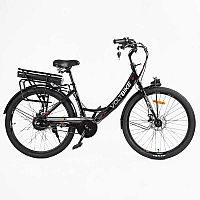 Електровелосипед Corso «VOLT BIKE» 26" дюймів TB-50082 (1) рама сталева, двигун 350W, акум. 36V10Ah, одношвидкісний, БЕЗ КОРЗИНИ, у коробці