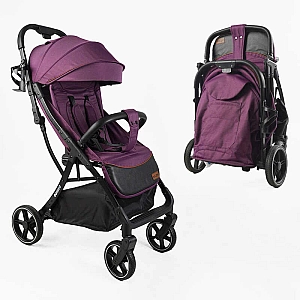 Коляска прогулянкова дитяча JOY Geneva GN-42285 рама алюмінієва, футкавер, підсклянник, телескопічна ручка