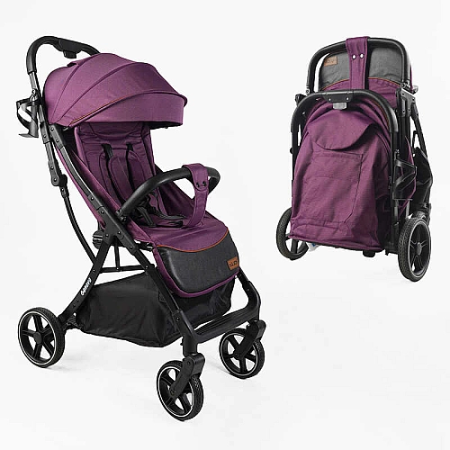 Коляска прогулянкова дитяча JOY Geneva GN-42285 рама алюмінієва, футкавер, підсклянник, телескопічна ручка