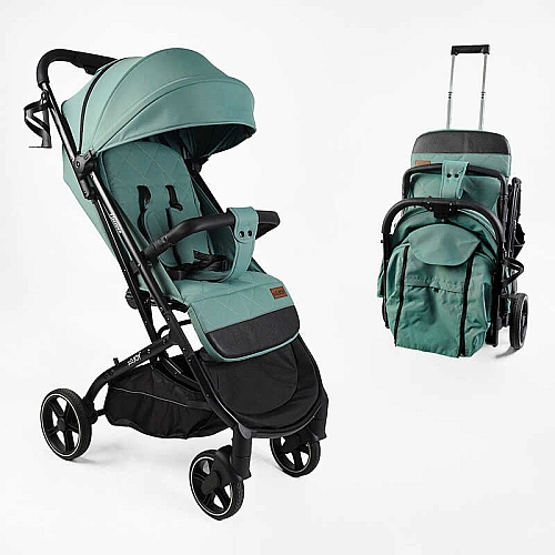 Коляска прогулянкова дитяча JOY Elegans A-40481 рама алюмінієва, футкавер, підсклянник, телескопічна ручка